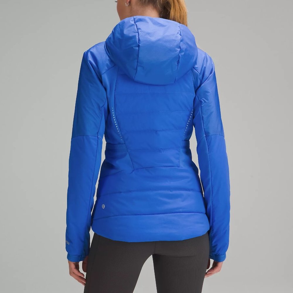 Lululemon Womens Blue Down For It All Jacket Running 700 Fill 4 6 8 10 12 14 NEW - Picture 3 of 12